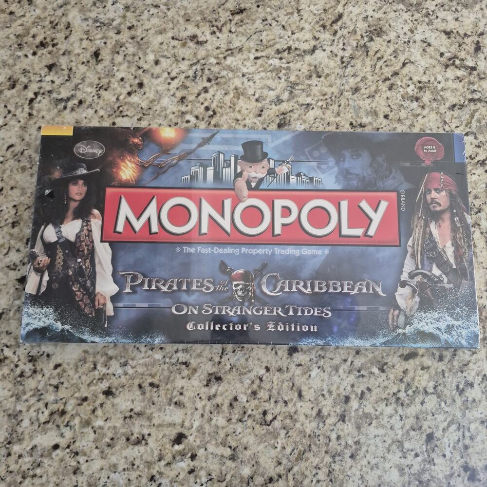 Pirates of the Caribbean On Stranger Tides Monopoly Collector's Edition NEW